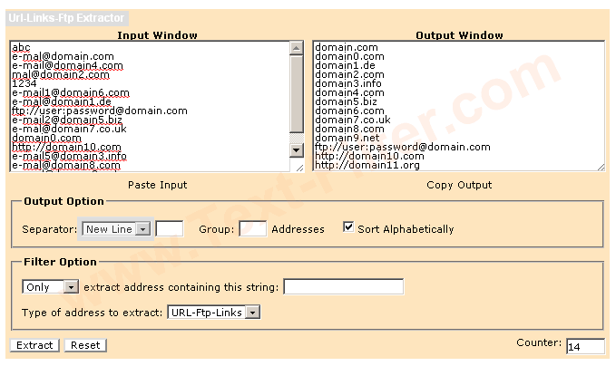 Free URL Extractor Online Tool - Link Extractor Tool. Separator: New Line.