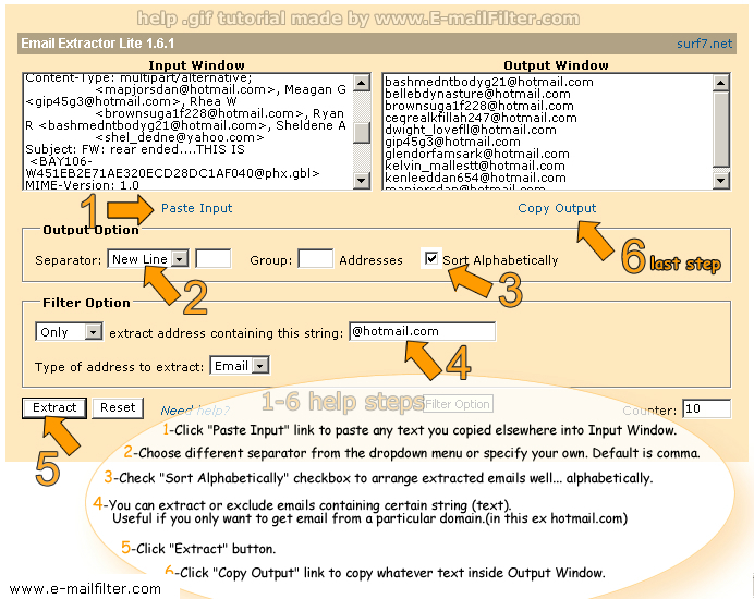 url extractor from txt