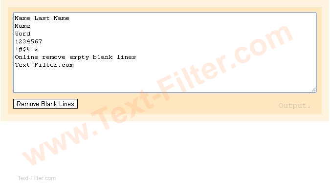 Delete Blank Lines Online