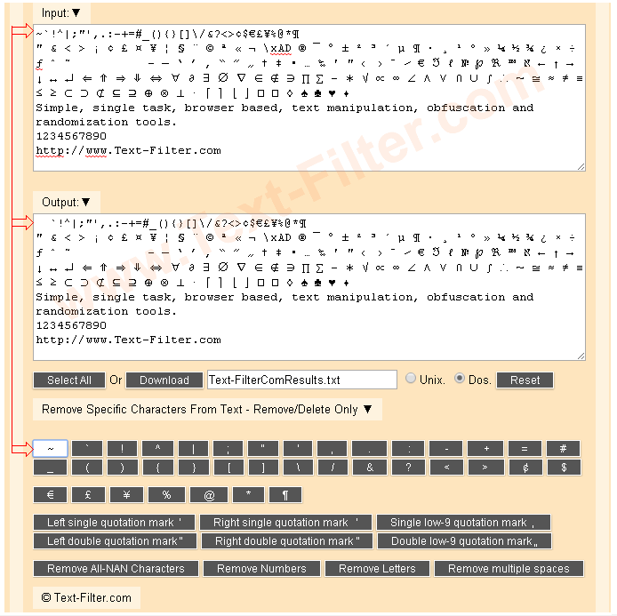 Remove / Delete Specific - Certain Characters From Text.