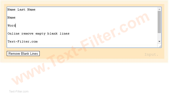 Remove Blank Lines Online